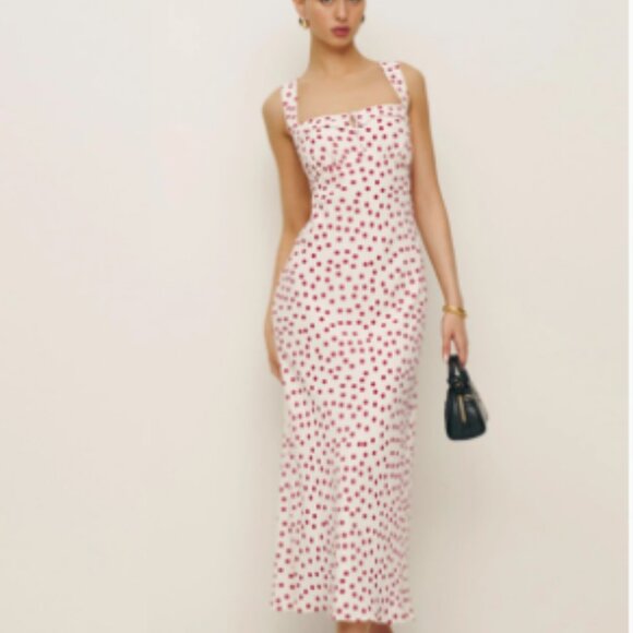 Reformation Dresses & Skirts - reformation vintage polka-dot print halter dress